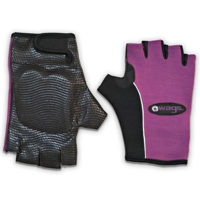 Wags Pro Wrist Assured Gloves Fitness Gloves for Women & Men, Workout Gloves, Workout Gloves with Patented Ergonomic Gel Pad, Wrist Support Gloves, Weight Lifting Gloves, Small, Purple