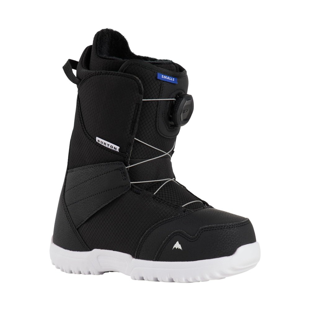 Burton Kids' Smalls BOA Snowboard Boots, Size 7, Black