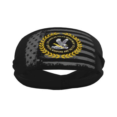 LAPD Swat Sports Sweatband Headband for Men - for Tennis, Basketball, Running, Gym, Working Out