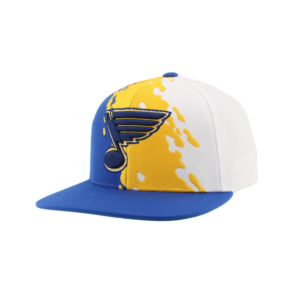 St. Louis Blues NHL Officially Licensed Adjustable Snapback Hat Flat Bill Z11 Retro Paintbrush