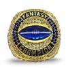Decade Awards 2024 Fantasy Football Champion Ring - Command Respect with a Bold, Gold or Silver Symbol of FFL Domination - A Conqueror's Award as Brilliant as your Victory - (GOLD, 9) view 2