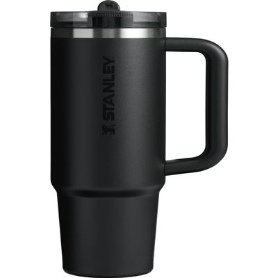 STANLEY Quencher ProTour Flip Straw Tumbler with Leakproof Lid 30 oz | Built-In Straw and Handle | Cup Holder Compatible for Travel | Insulated Stainless Steel Cup | BPA-Free | Black