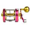 ANCIENT MARINER Catfish Reels Albatross 7000, Conventional Round Baitcasting Reel,Pink view 4