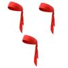 GOOHOCHY 3pcs Sweatband Headband Tie Red Bandana Pack Sports Hairband Tie Exercise Yoga Fitness Headband Random Style view 1