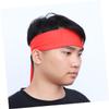 GOOHOCHY 3pcs Sweatband Headband Tie Red Bandana Pack Sports Hairband Tie Exercise Yoga Fitness Headband Random Style view 3