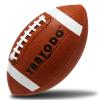 YANYODO 6 Pack Football Size 6 Junior Sized Ball with Textured Grip for Kids Youth Practice, Match and Scrimmage Play Indoors & Outdoors All Weather Use with Pump(Brown) view 2