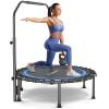 ANCHEER Fitness Trampoline,40"/48" Bungee Rebounder with Adjustable Handle view 1