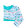 CoComelon Toddler Girl's Long Sleeve Rashguard Swim 2-Piece Set (Size 2T) Green view 2