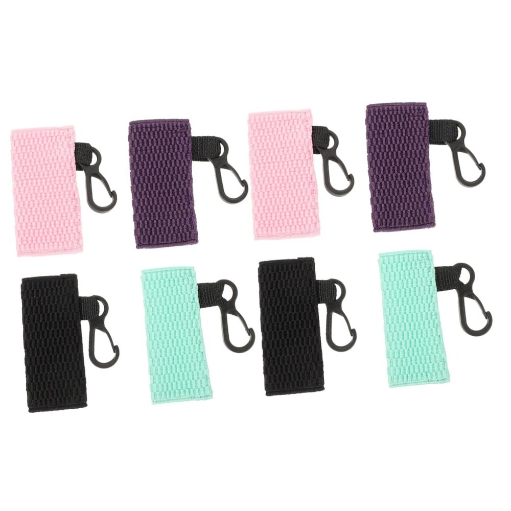 Holibanna 8pcs Lipstick Holder Keychain Lipstick Protectors and Convenient Clip Design for Easy Carrying and Organization