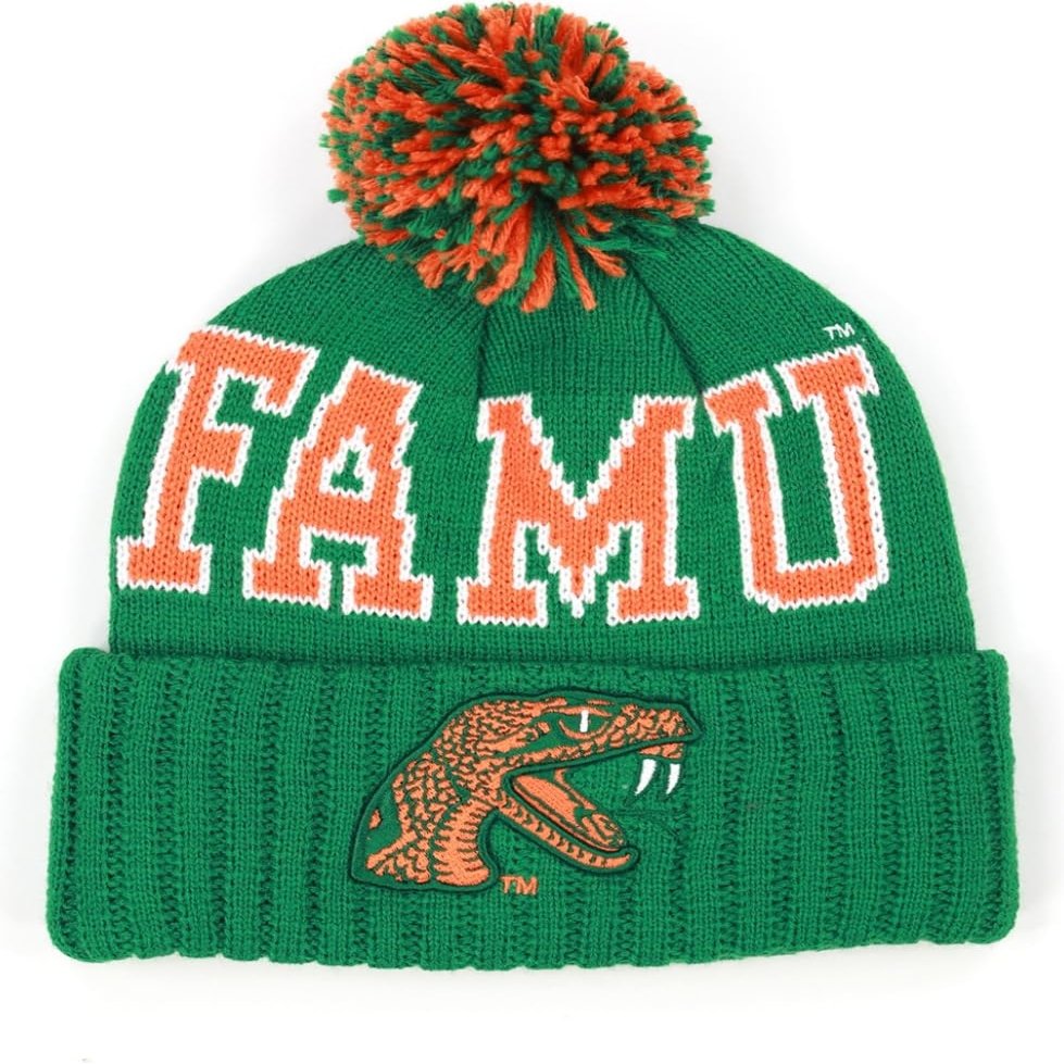 Big Boy Florida A&M Rattlers S255 Beanie Hat [Green] - ID#68141