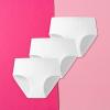 Girls Organic Cotton Pack of 3 Underwear Kids Toddler Girls Solid Color Comfortable Pnties (Pink, 2-3 Years) view 4