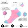 JOYNE Womens Ankle Athletic Low Cut Tab Socks Cushioned Running Sports 6 Pack,Colorful1,Sock Size 9-11 view 4