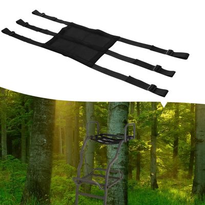 Chewtoyo Seat Tree Stand Universal Replacement, 15.3" X 11.8" for Hunting Seat Stand Tree, Seat Mesh Soft with Straps Nylon Adjustable, Seat Fitting Universal for Stands Ladder, Treestands Climbing