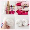 Caudblor 3 Pairs Fuzzy Slipper Socks For Girls, Pink Kid Slipper Socks With Non-Slip Grippers, Thick Fluffy Children Christmas Socks For Boys Girls, Cozy Indoor Winter Socks For 3-5, 6-8, 9-12 Years view 2