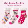 Caudblor 3 Pairs Fuzzy Slipper Socks For Girls, Pink Kid Slipper Socks With Non-Slip Grippers, Thick Fluffy Children Christmas Socks For Boys Girls, Cozy Indoor Winter Socks For 3-5, 6-8, 9-12 Years view 3