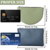4Pcs Portable PU Leather Zippered Coin Purse Semicircular Rectangle Small Purse Pouch for Women Change Zipper Coin Purse for Credit Card ID Cards Folded Bills Headset Lipstick view 2