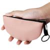 4Pcs Portable PU Leather Zippered Coin Purse Semicircular Rectangle Small Purse Pouch for Women Change Zipper Coin Purse for Credit Card ID Cards Folded Bills Headset Lipstick view 4