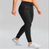 SANTINY Women's Fleece Lined Joggers with Pockets Slim Fit Ski Pants Winter Warm Leggings Hiking Running Gear (Black_XL) view 2