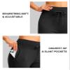 SANTINY Women's Fleece Lined Joggers with Pockets Slim Fit Ski Pants Winter Warm Leggings Hiking Running Gear (Black_XL) view 4