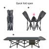YHHLWXMDZ Camping Cots for Adults, Foldable Bed, Sleeping Cot Bed with Carry Bag & Headrest, Portable Travel Bed Supports 250kg/550 Lbs for Lounging Camp Tent Cot(190 * 70 * 37cm) view 3