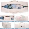 120L Travel Duffle Bag for Men and Women, Urtala 34 Large Duffle Bag for Traveling with Shoe Compartment, Foldable Duffel Bag Water & Tear Resistant (Beige) view 4