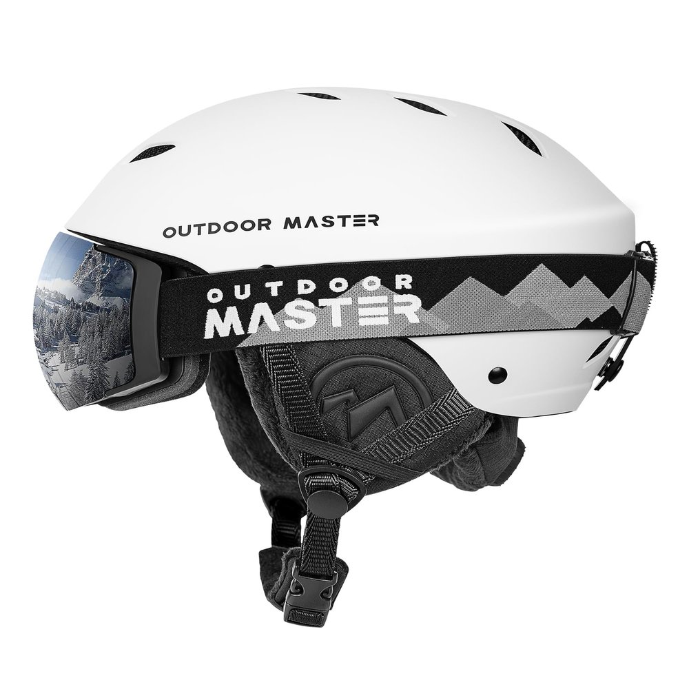 OutdoorMaster Kelvin Ski & Snowboard Helmet Set with Goggles for Men, Women & Youth