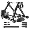 Bike Trainer, Magnetic Bicycle Stationary Stand for Indoor Exercise Riding, 26-29" & 700C Wheels, Quick Release Skewer & Front Wheel Riser Block Included view 1