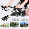 Bike Trainer, Magnetic Bicycle Stationary Stand for Indoor Exercise Riding, 26-29" & 700C Wheels, Quick Release Skewer & Front Wheel Riser Block Included view 3