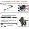 Bike Trainer, Magnetic Bicycle Stationary Stand for Indoor Exercise Riding, 26-29" & 700C Wheels, Quick Release Skewer & Front Wheel Riser Block Included view 4