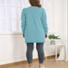 VIISHOW Women's Long Sleeve Open Front Cardigans Sweaters Outwear with Pockets, Hu Green, Medium view 3