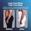 QORE LOGIQ Tummy Control Shapewear Compression Shorts, Waist Compression, Mens Shapewear Tummy Control, Girdles for Belly Fat (White, L) view 2