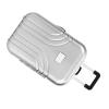 FILFEEL Mini Luggage Box, Baby Suitcase, Toy, Plastic Wheeled Suitcase for Children's Day (Silver) view 3