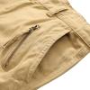 Khaki Cargo Pants for Men Cotton Casual Pants with Pockets for Tactical Military Carpenter Travel Work Pants Size 30 Regular Fit view 4