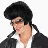 TOPHR 50S 60S Rock Wig Men Short Black Male Wigs Heat Resistant Fiber Synthetic Hair for Halloween Party Costume view 1