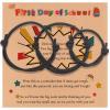 2-3Pcs First Day of School Knit Rope Bracelet Love Between Mother/Father/Mama and Daughter/Son/Me Back To Scool Gifts Protection Anxiety Relief Colorful Nylon Woven Bracelet With Message Card (Black(3Pcs), 3Pcs) view 1
