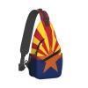 Arizona Crossbody Sling Bag For Women Men State Of Arizona Flag Chest Bag Shoulder Bag Sling Backpack Casual Travel Hiking Daypack view 2