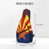 Arizona Crossbody Sling Bag For Women Men State Of Arizona Flag Chest Bag Shoulder Bag Sling Backpack Casual Travel Hiking Daypack view 3
