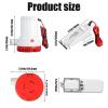 FengyingRise 1500gph Electric Marine Bilge Pump with Automatic Boat Bilge Pump Float Switch, for Areas In Ships view 2