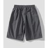 QOAAIE Men's Summer Casual Cargo Shorts Elastic Waist Drawstring Straight Leg Shorts Outdoor Cotton Work Athletic Shorts (Dark Grey,Large) view 2