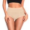 ASIMOON Tummy Control High Waisted Underwear for Women Cotton Plus Size Full Coverage Panties Ladies Briefs 2XL view 2