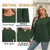 Ohhettm Womens Crewneck Sweatshirt Cable Knit Sleeve Fall Winter Outfits view 4