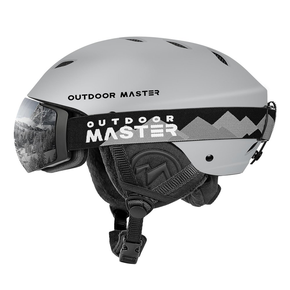 OutdoorMaster Kelvin Ski & Snowboard Helmet Set with Goggles for Men, Women & Youth