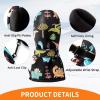 Caudblor Kids Mittens For Age 2-4,5-7,8-10, Dinosaur Toddler Waterproof Long Cuff Winter Mitten Gloves For Boy, Black Little Boys Fleece Snow Glove, Lightweight Childrens Mittens For Skiing,Skating view 4