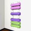 Yoga Mat Storage Racks, Yoga Mat Holder, Yoga Mat Storage Wall Rack, Vertical Metal Foam Roller Holder Adjustable Shelf for Commercial, Multifunctional Fitness Gear Organizer view 1