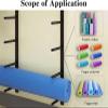Yoga Mat Storage Racks, Yoga Mat Holder, Yoga Mat Storage Wall Rack, Vertical Metal Foam Roller Holder Adjustable Shelf for Commercial, Multifunctional Fitness Gear Organizer view 4