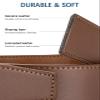 BOSTANTEN Mens Belt Leather 2 Pack Ratchet Belt For Men Dress and Casual with Adjustable Buckle, Trim to Fit view 4