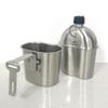 Hamans Stainless Steel Military Canteen Kit, 1000ml Bottle with 500ml Cup view 2