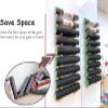 Yoga Mat Storage Racks, Yoga Mat Holder, 9 Layer Wood Yoga Mat Holder for Commercial Gym, Wall Mount Home Yoga Mat Storage Racks for Hanging Exercise Mats, Freestanding Display Shelf view 3