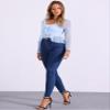 Allegra K Ruffle Mesh Shrug for Women's Long Sleeves Self Tie Casual Bolero Cardigan Small Light Blue view 4