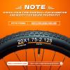 2 Pack Heavy Duty 20X1.75/1.95/2.10/2.125 Strong Airtightness, Puncture Resistant Butyl Rubber Inner Tube with 32mm Schrader Valve for Downhill, BMX, MTB view 2